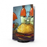 Autocollant Playstation 5 - Skin adhésif PS5 Plankton burger