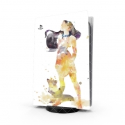 Autocollant Playstation 5 - Skin adhésif PS5 Pocahontas Watercolor Art