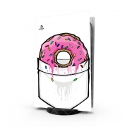 Autocollant Playstation 5 - Skin adhésif PS5 Pocket Collection: Donut Springfield