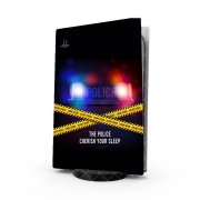 Autocollant Playstation 5 - Skin adhésif PS5 Police Crime Siren