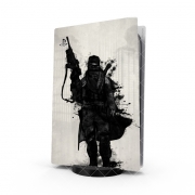 Autocollant Playstation 5 - Skin adhésif PS5 Post Apocalyptic Warrior