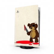 Autocollant Playstation 5 - Skin adhésif PS5 Psycho Teddy