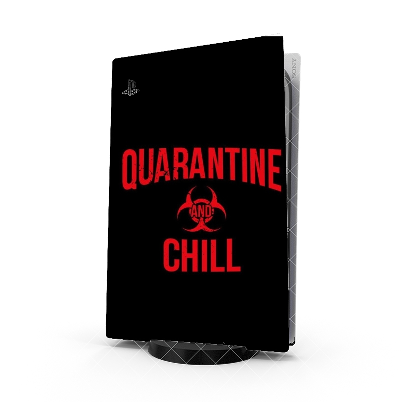 Autocollant Playstation 5 - Skin adhésif PS5 Quarantine And Chill