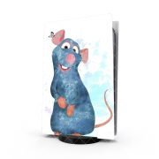 Autocollant Playstation 5 - Skin adhésif PS5 Ratatouille Watercolor