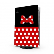 Autocollant Playstation 5 - Skin adhésif PS5 Red And Black Point Mouse