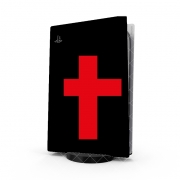Autocollant Playstation 5 - Skin adhésif PS5 Red Cross Peace