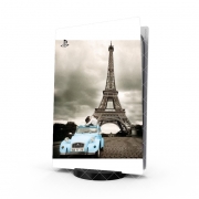 Autocollant Playstation 5 - Skin adhésif PS5 Romance à Paris sous la Tour Eiffel
