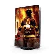 Autocollant Playstation 5 - Skin adhésif PS5 Sauver ou perir Pompiers les soldats du feu