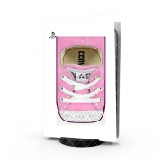 Autocollant Playstation 5 - Skin adhésif PS5 Chaussure All Star Rose Diamant