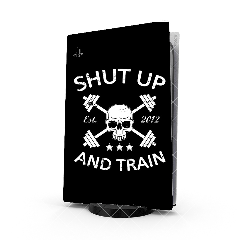 Autocollant Playstation 5 - Skin adhésif PS5 Shut Up and Train