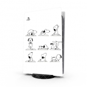 Autocollant Playstation 5 - Skin adhésif PS5 Snoopy Yoga