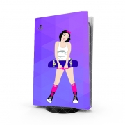 Autocollant Playstation 5 - Skin adhésif PS5 Snow White Skate