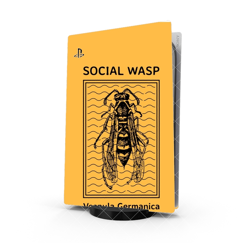 Autocollant Playstation 5 - Skin adhésif PS5 Social Wasp Vespula Germanica