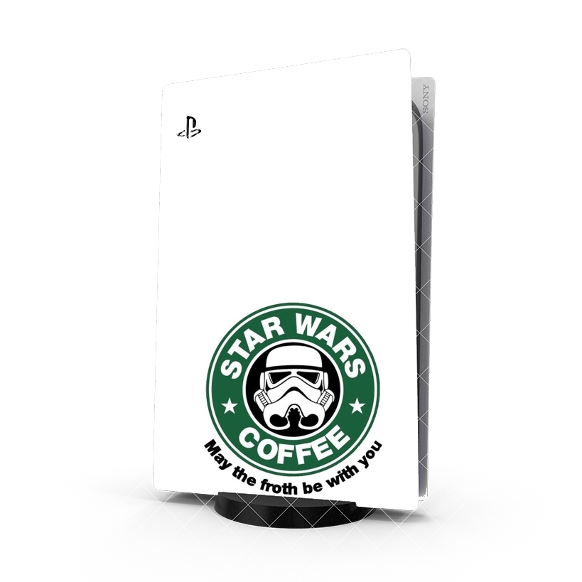 Autocollant Playstation 5 - Skin adhésif PS5 Stormtrooper Coffee inspired by StarWars