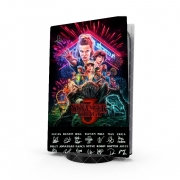 Autocollant Playstation 5 - Skin adhésif PS5 Stranger Things 3 Dedicace Limited Edition