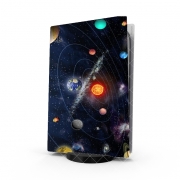 Autocollant Playstation 5 - Skin adhésif PS5 Systeme solaire Galaxy