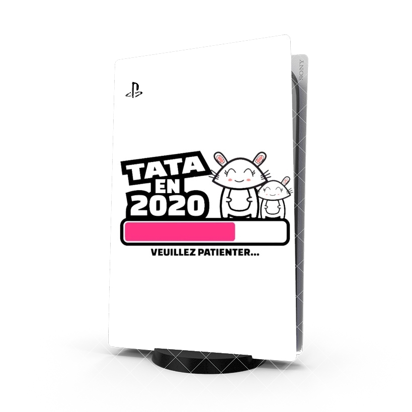 Autocollant Playstation 5 - Skin adhésif PS5 Tata 2020 Cadeau Annonce naissance