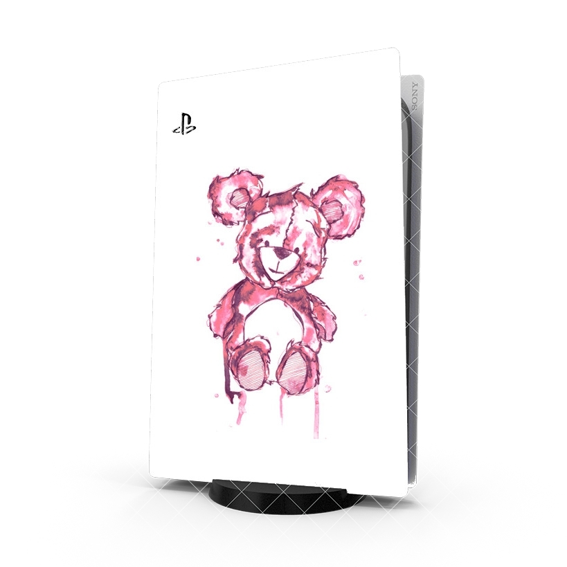 Autocollant Playstation 5 - Skin adhésif PS5 Teddy Bear Rose