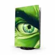 Autocollant Playstation 5 - Skin adhésif PS5 The Angry Green V2