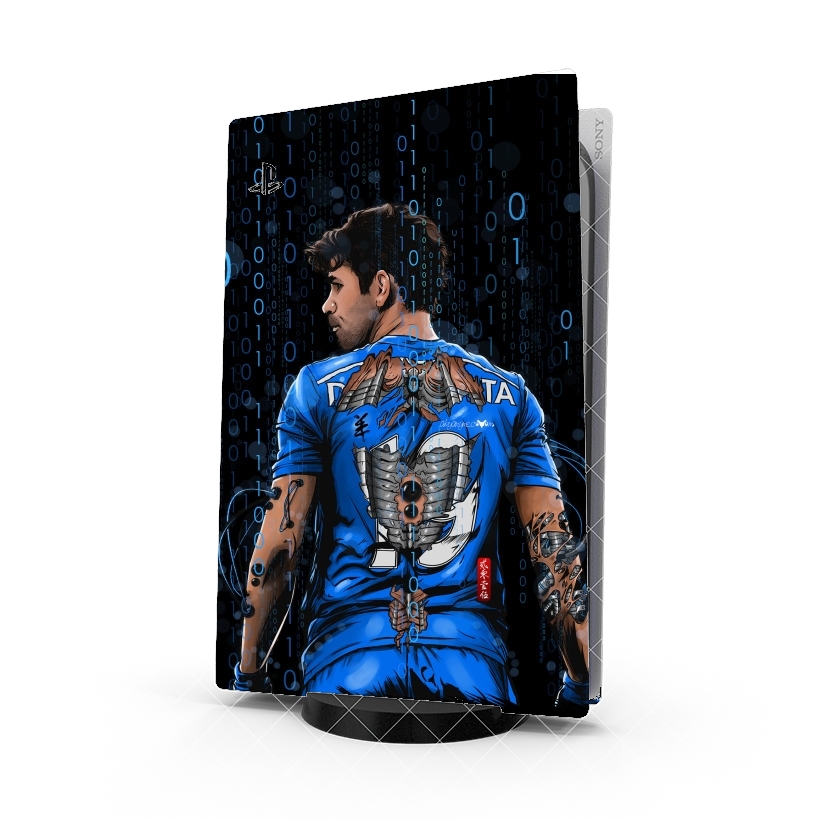 Autocollant Playstation 5 - Skin adhésif PS5 The Blue Beast 