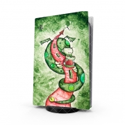 Autocollant Playstation 5 - Skin adhésif PS5 The Dragon and The Tower