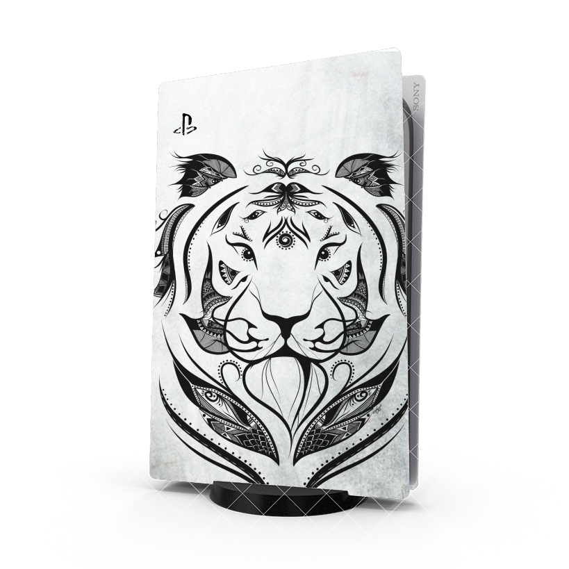 Autocollant Playstation 5 - Skin adhésif PS5 Tiger Grr