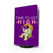 Autocollant Playstation 5 - Skin adhésif PS5 Time to get high WEED