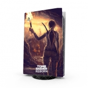 Autocollant Playstation 5 - Skin adhésif PS5 Tomb Raider Reborn