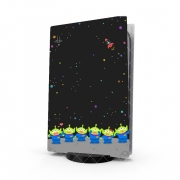 Autocollant Playstation 5 - Skin adhésif PS5 Toy Story Alien Road To the moon