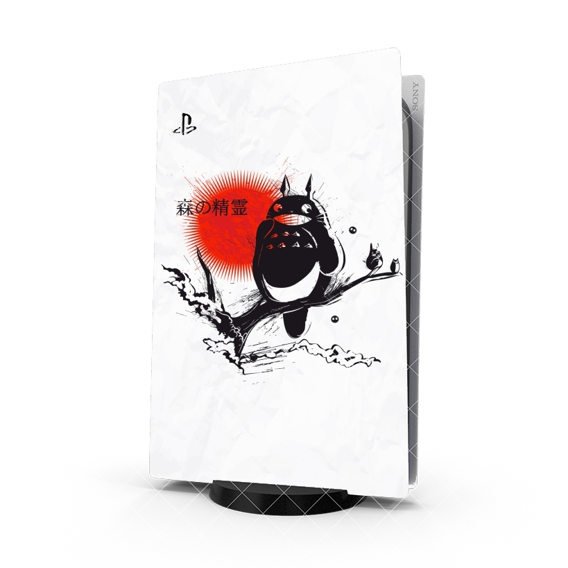 Autocollant Playstation 5 - Skin adhésif PS5 Traditional Keeper of the forest