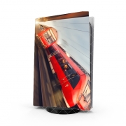 Autocollant Playstation 5 - Skin adhésif PS5 Train rouge a grande vitesse