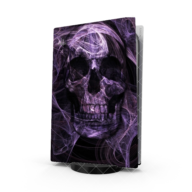 Autocollant Playstation 5 - Skin adhésif PS5 Violet Skull