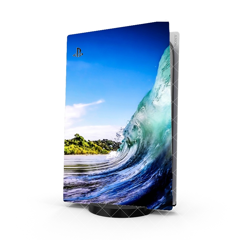 Autocollant Playstation 5 - Skin adhésif PS5 Wave Wall