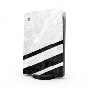 Autocollant Playstation 5 - Skin adhésif PS5 effet marbre blanc