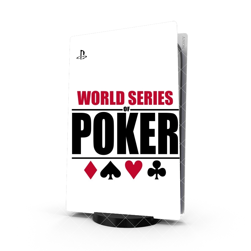 Autocollant Playstation 5 - Skin adhésif PS5 World Series Of Poker