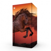 Autocollant Xbox Series X / S - Skin adhésif Xbox A Horse In The Sunset