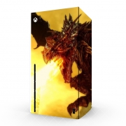 Autocollant Xbox Series X / S - Skin adhésif Xbox Aldouin Fire A dragon is born