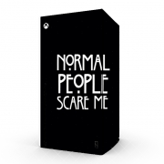 Autocollant Xbox Series X / S - Skin adhésif Xbox American Horror Story Normal people scares me