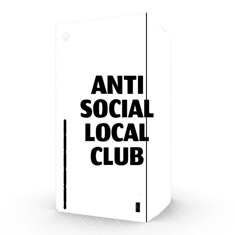 Autocollant Xbox Series X / S - Skin adhésif Xbox Anti Social Local Club Member