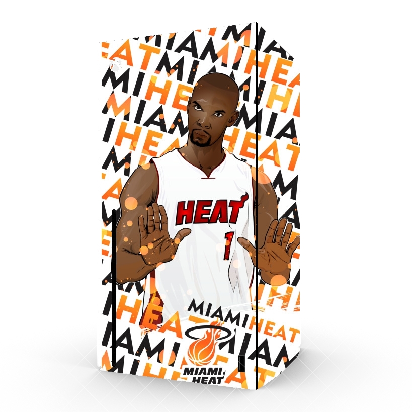Autocollant Xbox Series X / S - Skin adhésif Xbox Basketball Stars: Chris Bosh - Miami Heat