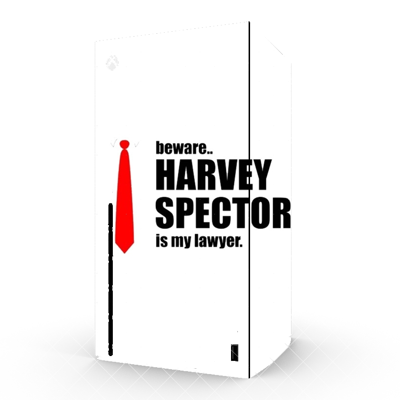Autocollant Xbox Series X / S - Skin adhésif Xbox Beware Harvey Spector is my lawyer Suits