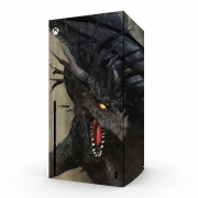 Autocollant Xbox Series X / S - Skin adhésif Xbox Black Dragon