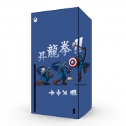Autocollant Xbox Series X / S - Skin adhésif Xbox Captain America - Thor Hammer