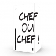 Autocollant Xbox Series X / S - Skin adhésif Xbox Chef Oui Chef humour