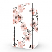 Autocollant Xbox Series X / S - Skin adhésif Xbox Cherry Blossom Aquarel Flower