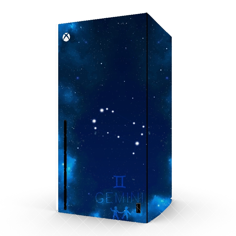 Autocollant Xbox Series X / S - Skin adhésif Xbox Constellations of the Zodiac: Gemini