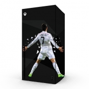 Autocollant Xbox Series X / S - Skin adhésif Xbox Cristiano Ronaldo Celebration Piouuu GOAL Abstract ART