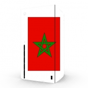 Autocollant Xbox Series X / S - Skin adhésif Xbox Drapeau Maroc