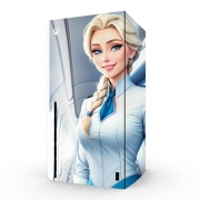 Autocollant Xbox Series X / S - Skin adhésif Xbox Elsa Flight