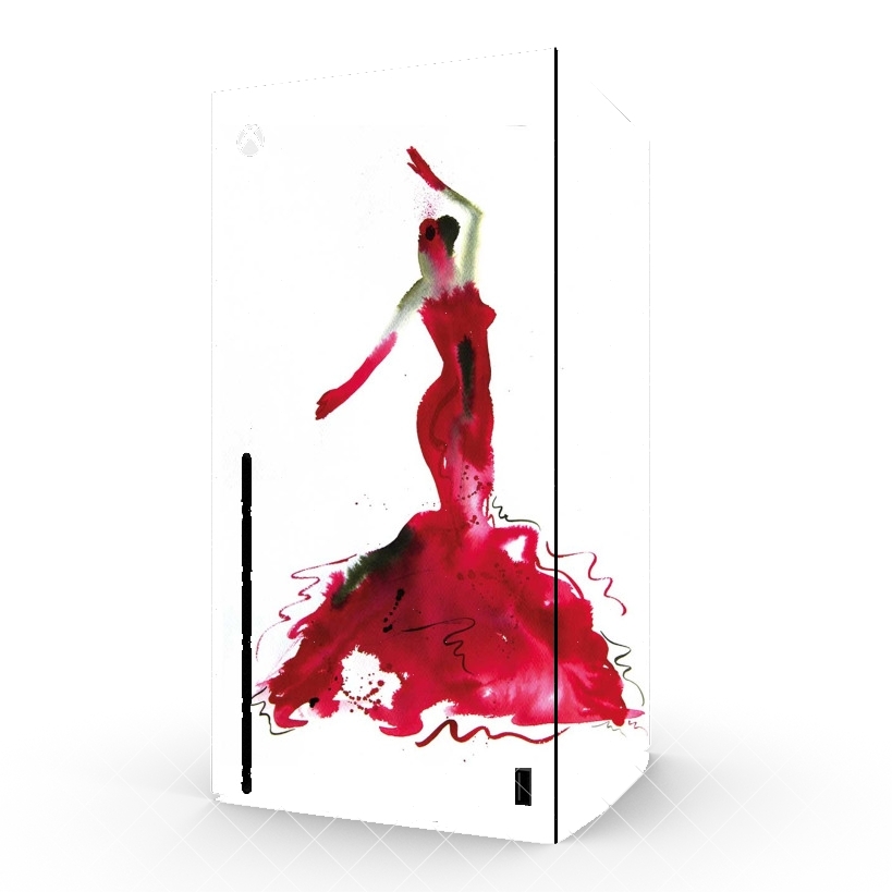Autocollant Xbox Series X / S - Skin adhésif Xbox Flamenco Danseuse